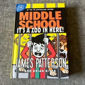 Brand new, never opened “Middle School, It’s a Zoo in Here” hardback book.